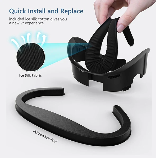 AMVR Face Cover Pad Facial Interface Compatible with Meta/Oculus Quest 3 - Image 4