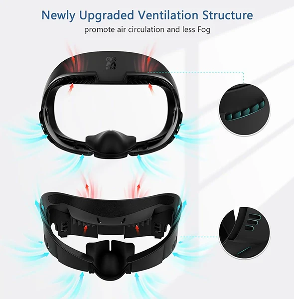 AMVR Face Cover Pad Facial Interface Compatible with Meta/Oculus Quest 3 - Image 6
