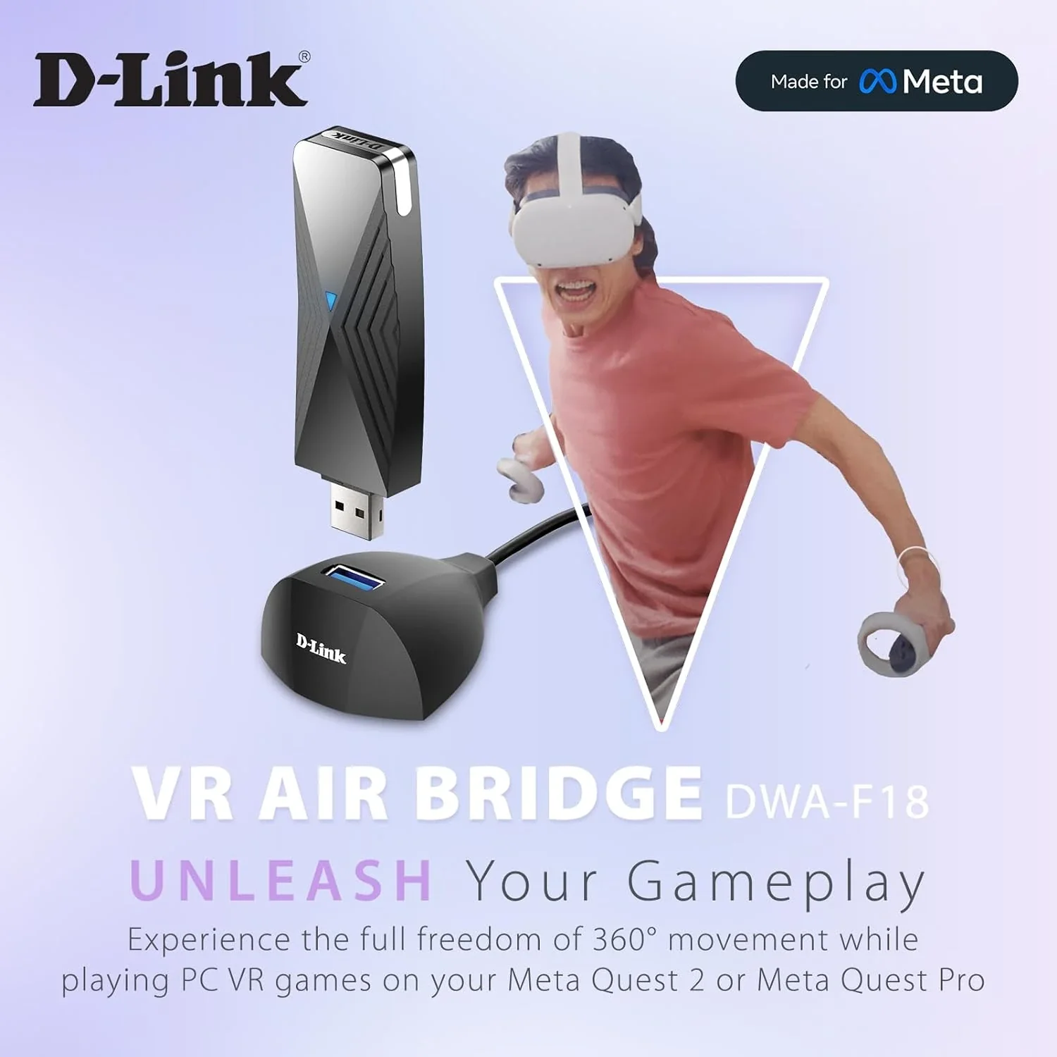 D-Link VR Air Bridge for Meta Quest 3 - Wi-Fi 6 PCVR - Image 4