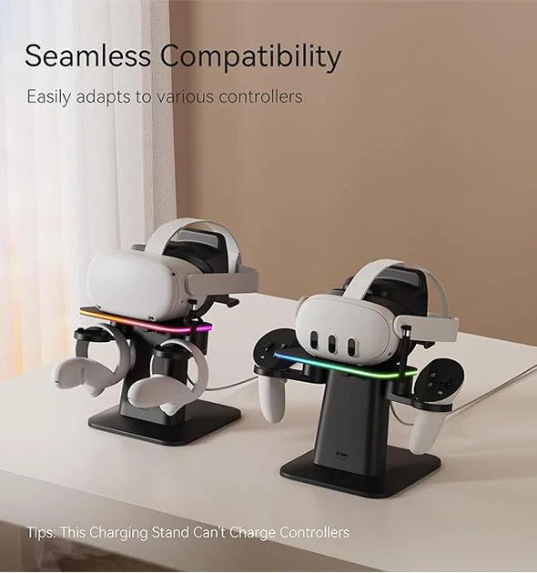 KIWI Design Charging RGB Dock Compatible with Meta Quest 3 - Image 3