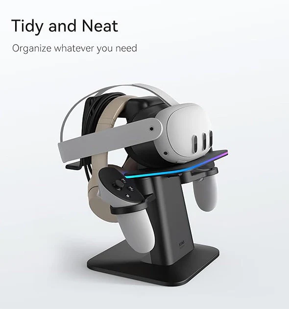 KIWI Design Charging RGB Dock Compatible with Meta Quest 3 - Image 4