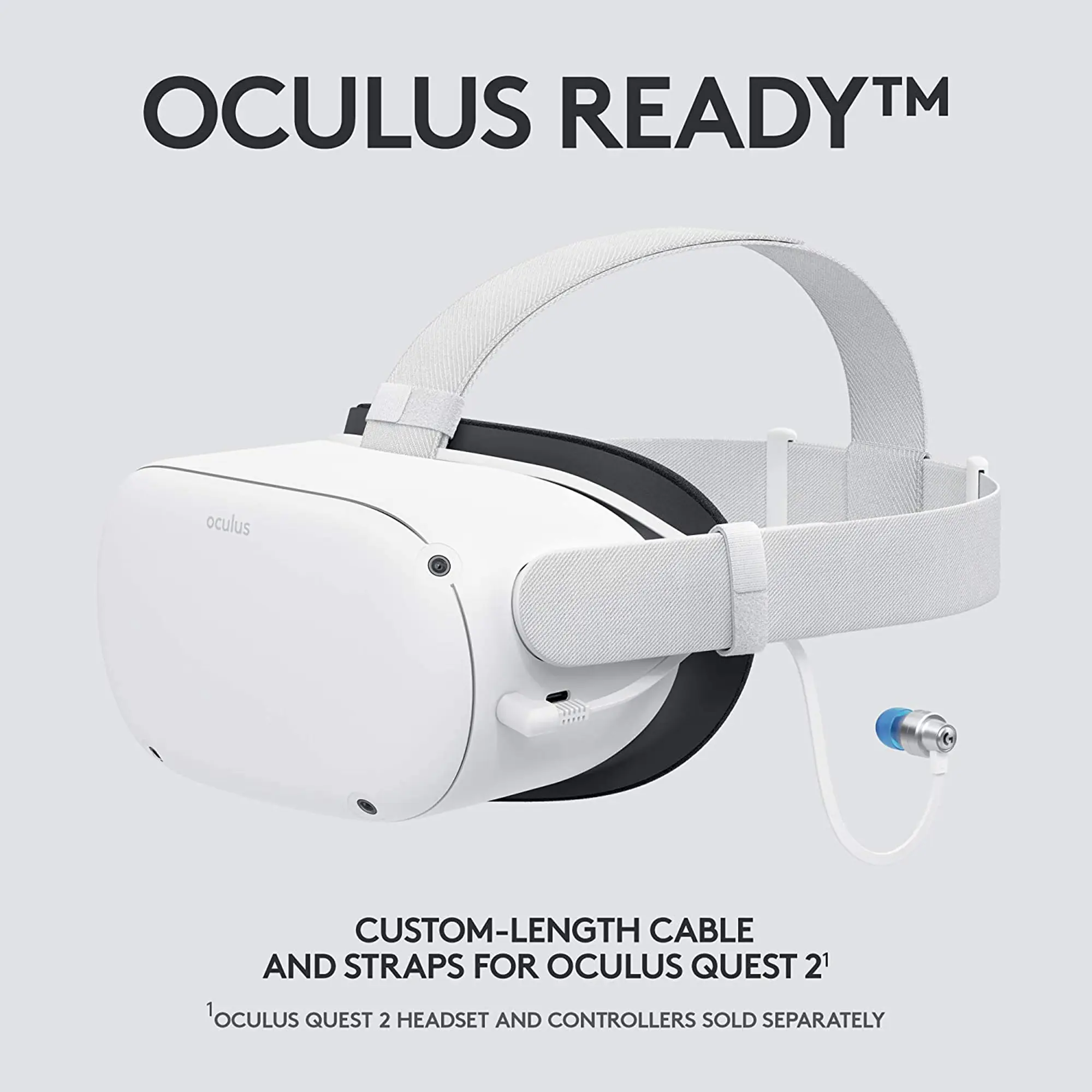 Logitech G333 VR Gaming Earbuds for Oculus Quest 2 - Image 8