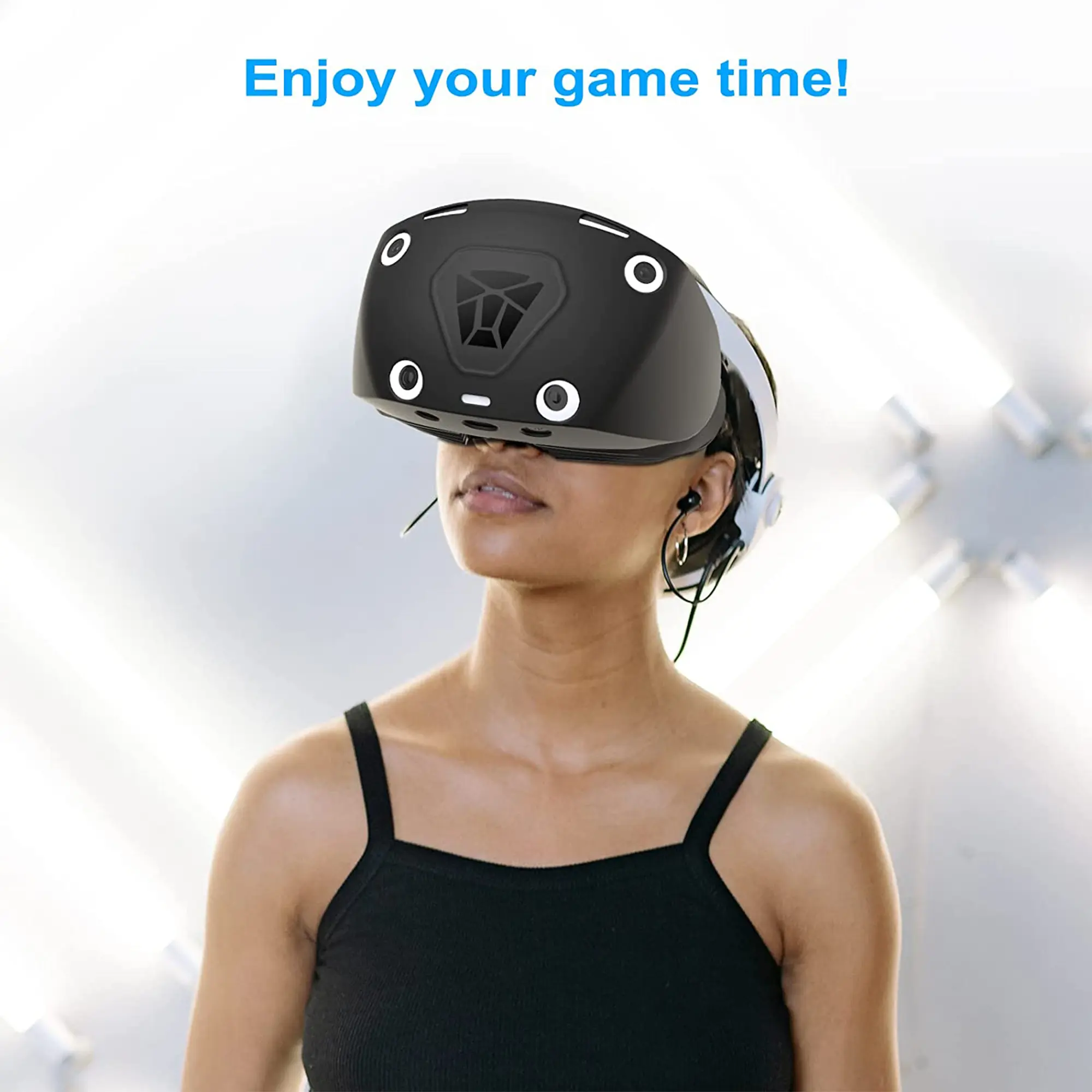 PSVR2 Headset Cover with Stick Grips and Lens Shield - Image 3