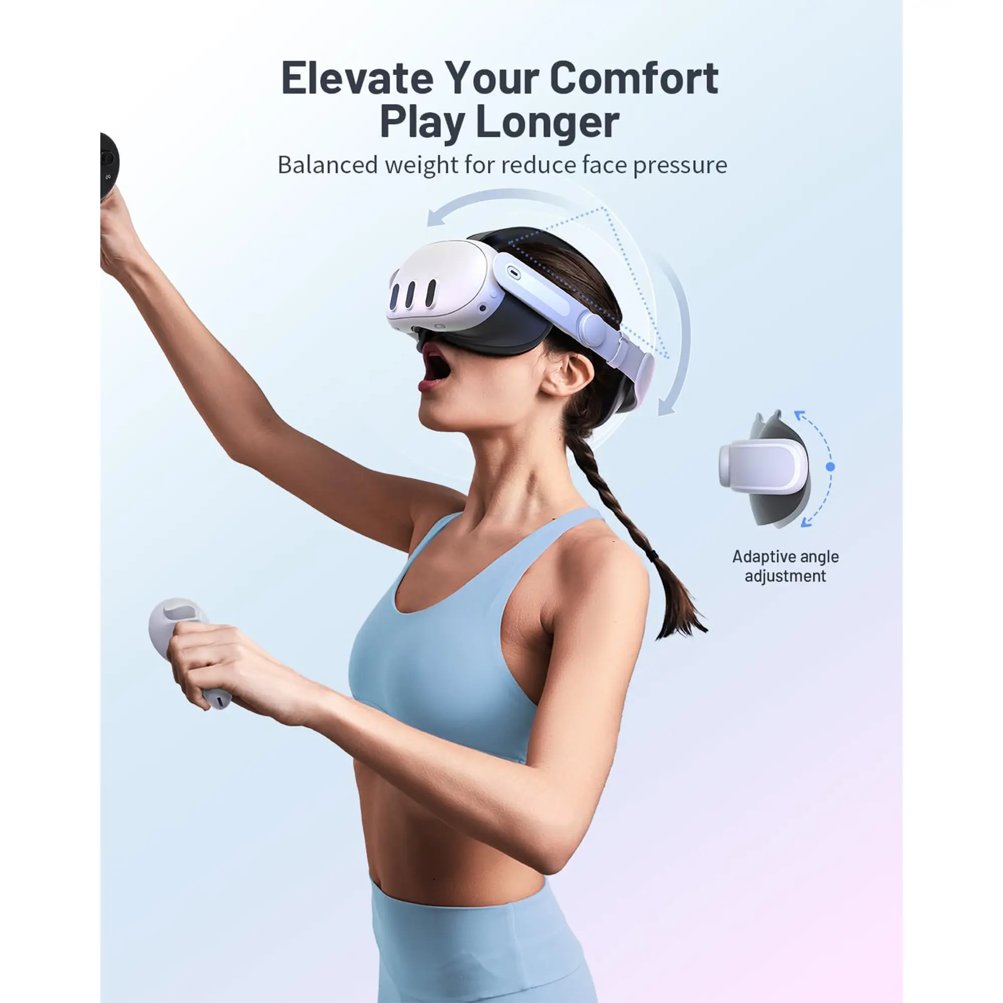 ZyberVR Meta Quest 3 Head Strap - Image 5